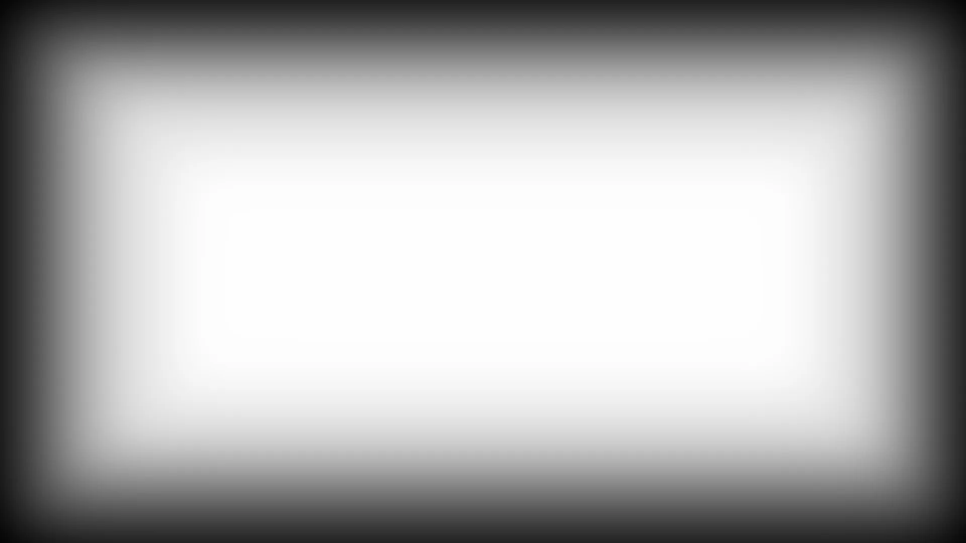 A white rectangle filling most of the frame, fading to black only close to each edge